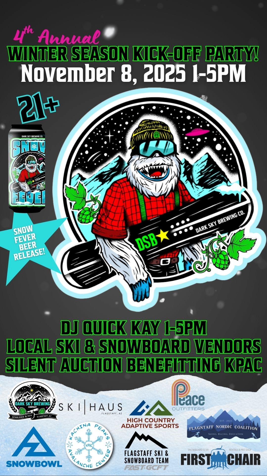 Winter Season Kick Off Party Poster