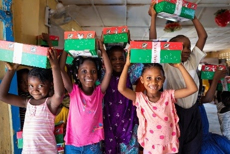 Kids at Operation Christmas Child - provided photo
