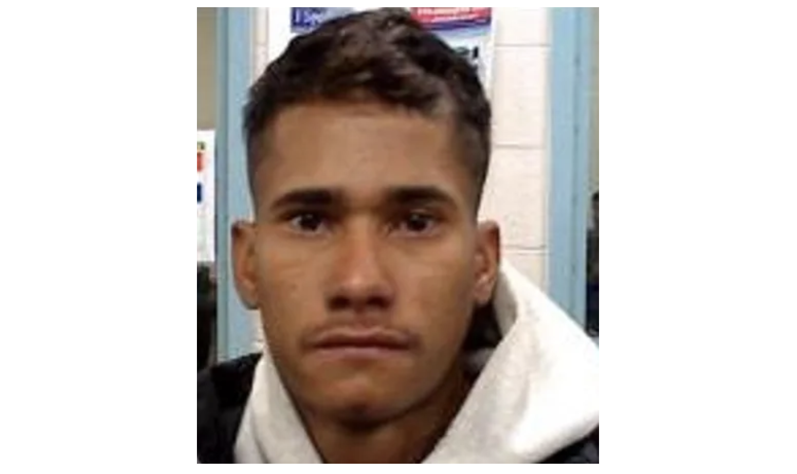 Blank silhouette where mugshot would appear as Chicago Police withhold image of Jose Medina-Medina, accused in execution-style killing of 18-year-old Sheridan Gorman.