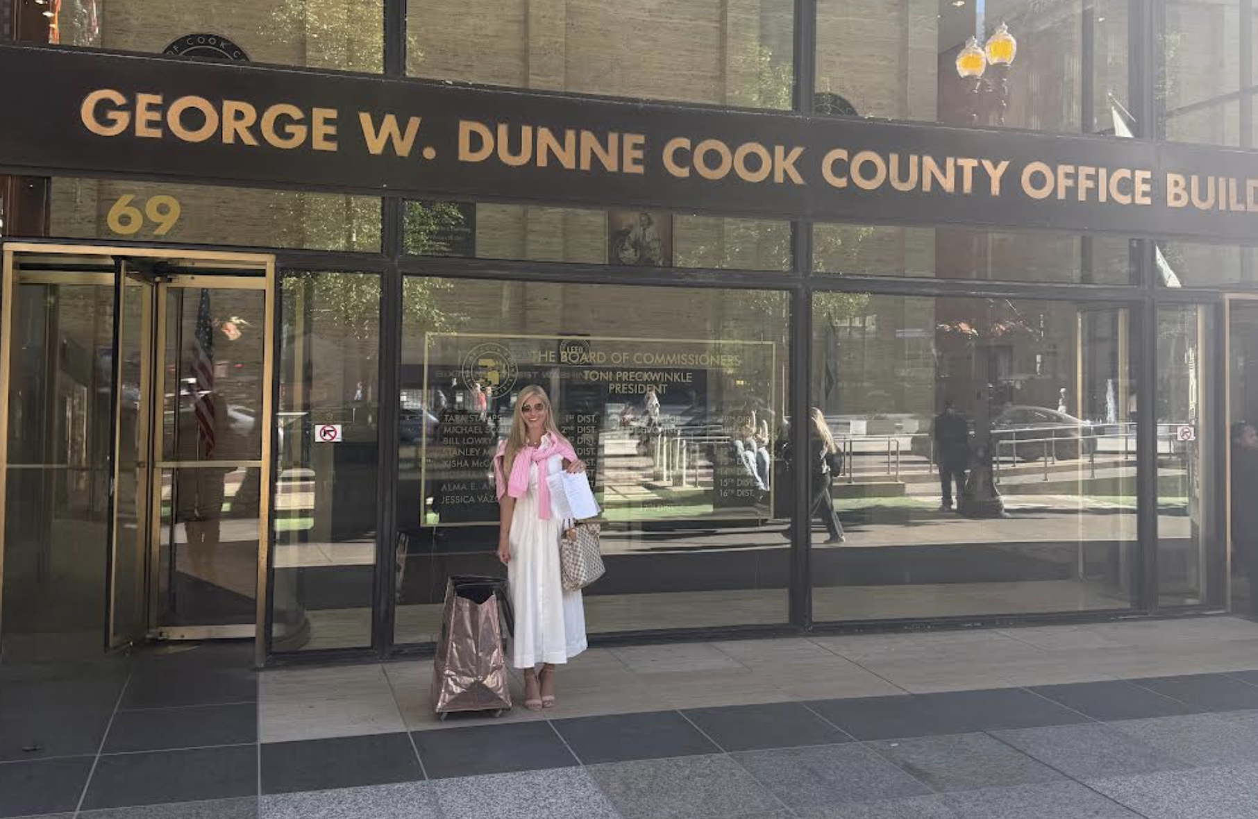 Aaron Del Mar and Kristina McCloy, co-objectors in a challenge to independent candidate Colin Corbett’s petitions, are pictured after filing their complaint with election officials.