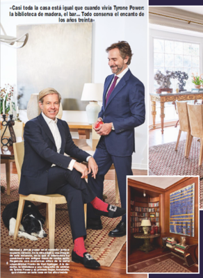 Michael S. Smith and Ambassador James Costos in Hola Magazine