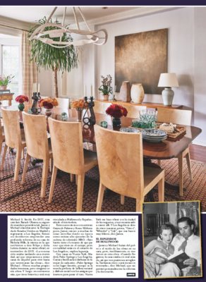 Michael S. Smith and Ambassador James Costos in Hola Magazine