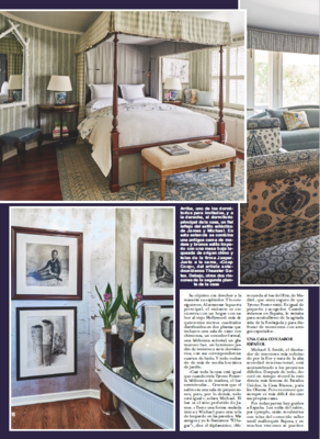 Michael S. Smith and Ambassador James Costos in Hola Magazine