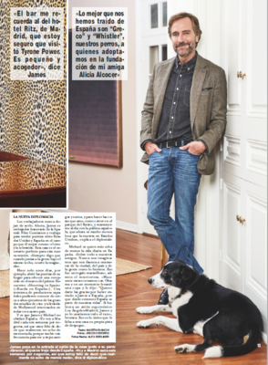 Michael S. Smith and Ambassador James Costos in Hola Magazine