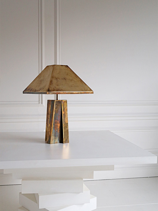 Curtis Table Lamp with Brass Shade