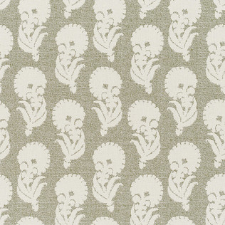 Jasper Performance Fabric in Indian Garden in Green