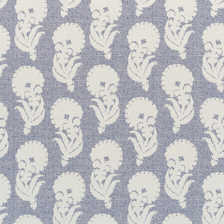 Jasper Performance Fabric in Indian Garden in Blue
