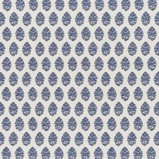 Jasper Performance Fabric in Indian Garden Paisley in Indigo