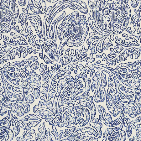 Jo 2003   woodblock flower   blue
