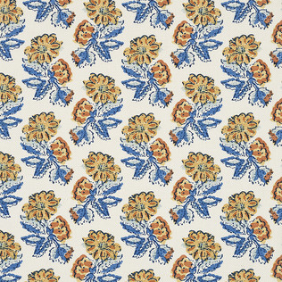 Jasper Performance Fabrics in Bangalore Flower in Saffron