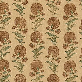 Jasper Fabrics in Indian Flower in Brown