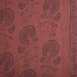 Jasper Fabrics in Indian Flower on Red