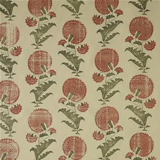 Jasper Fabrics in Indian Flower in Orange