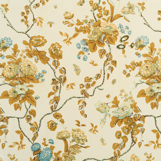 Jasper Fabrics in Tree of Life in Saffron