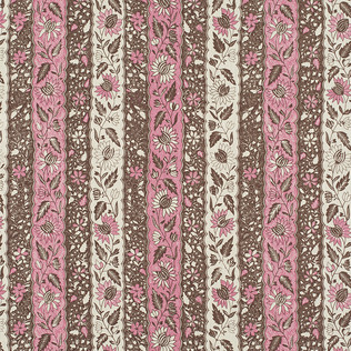 Jasper Fabrics in Melaya in Pink/Brown