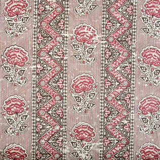 Jasper Fabrics in Maya Flower in Brown