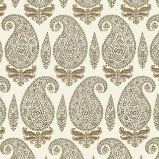 Jasper Fabrics in Kashimir - Mint/Coral
