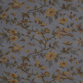 Jasper Fabrics in Wallace Vine in Blue