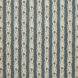Jasper Fabrics in Red Oak Stripe - Blue