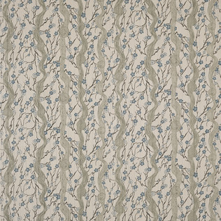 Jasper Fabrics in Flowering Vine - Blue/Sage