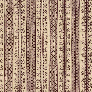 Jasper Fabrics in Dutch Stripe - Rust on Light Tea Stain