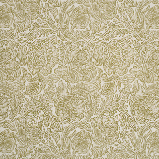 Jasper Fabrics in Woodblock Flower- Olive