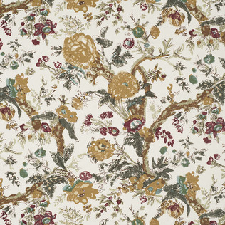 Jasper Fabrics in Bangalore Floral - Brown