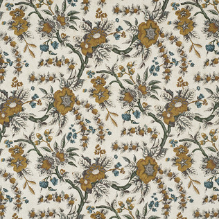 Jasper Fabrics in Sintra Floral - Saffron