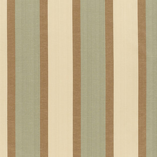 Templeton Fabric in Waverly Stripe - Brown/Teal
