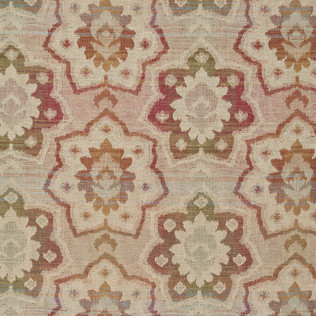 Templeton Fabric in Zinnia - Red/Saffron