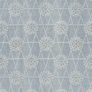 Templeton Fabric in Toji - Blue/Coral