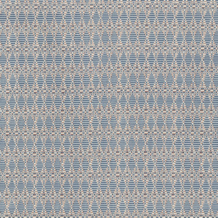 Templeton Fabric in Kata - Blue/Coral