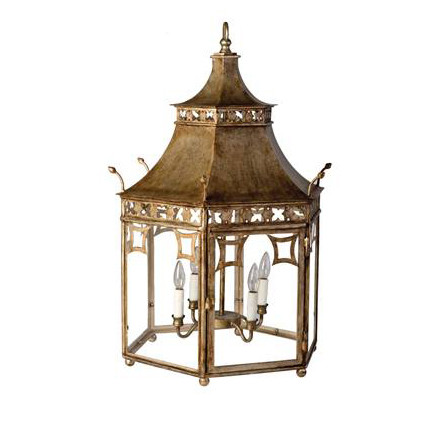 718 3 hexagonal pagoda lantern