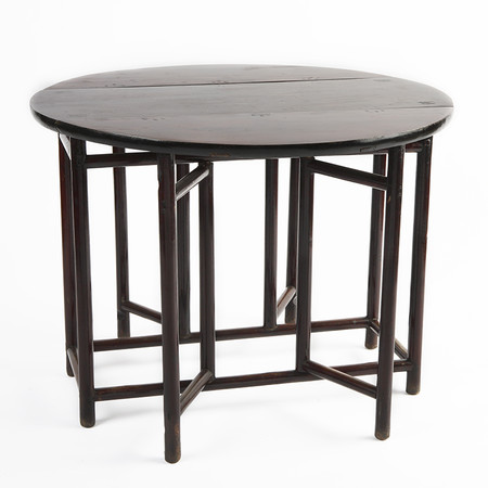 424 1 lucas drop leaf table open