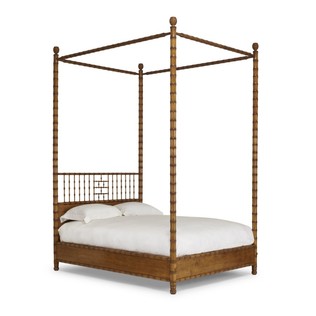 Jasper Furniture FAUX BAMBOO BED - 4 POST AND CANOPY