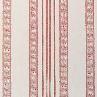 Jasper Fabrics Indian Garden Stripe - Red