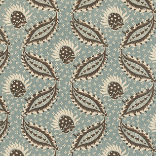 Jasper Fabrics in Remy - Blue/Brown