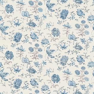 Jasper Fabrics Blenheim Sprig - Swiss Blue