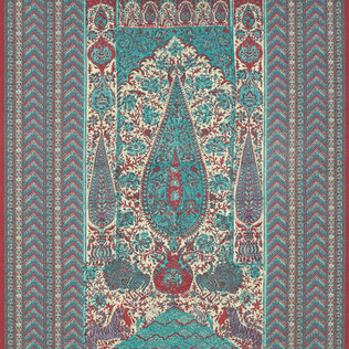 Jasper Fabrics in Jaipur Panel Turquoise