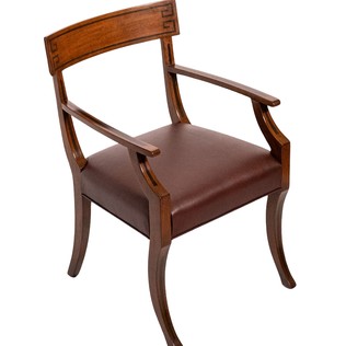 Ebony Inlay Armchair Birds Eye and Side 