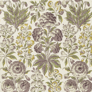 Jasper Wallcovering ISLE FLOWER - AUBERGINE