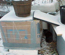Emergency feral cat winter shelter