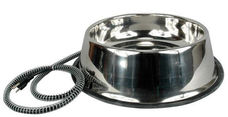 Electric heated water bowl