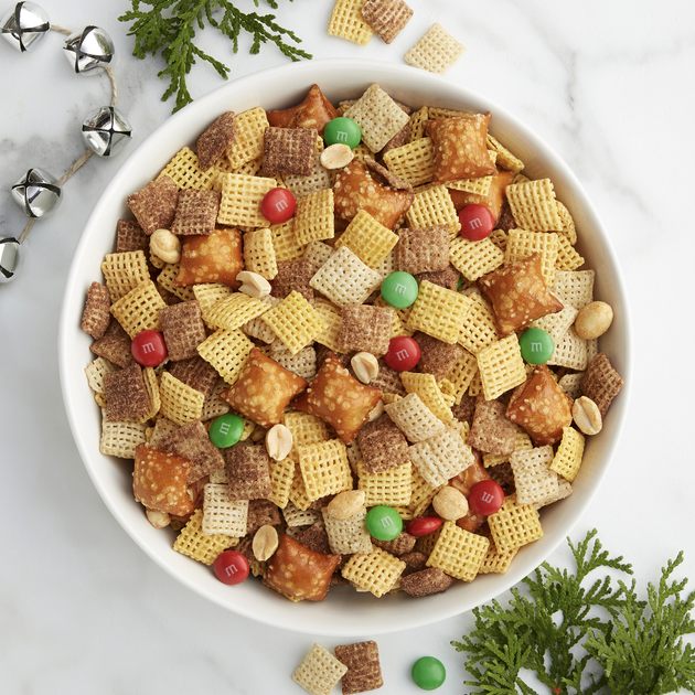 Reindeer Feed Chex Party Mix Holiday Snack Mix Recipe