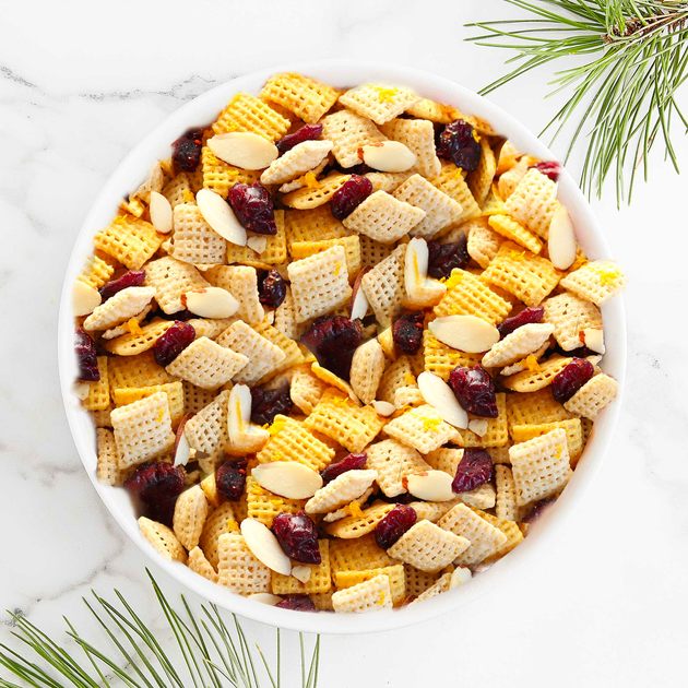 Gluten Free CranberryOrange Chex Mix Holiday Snack Recipe