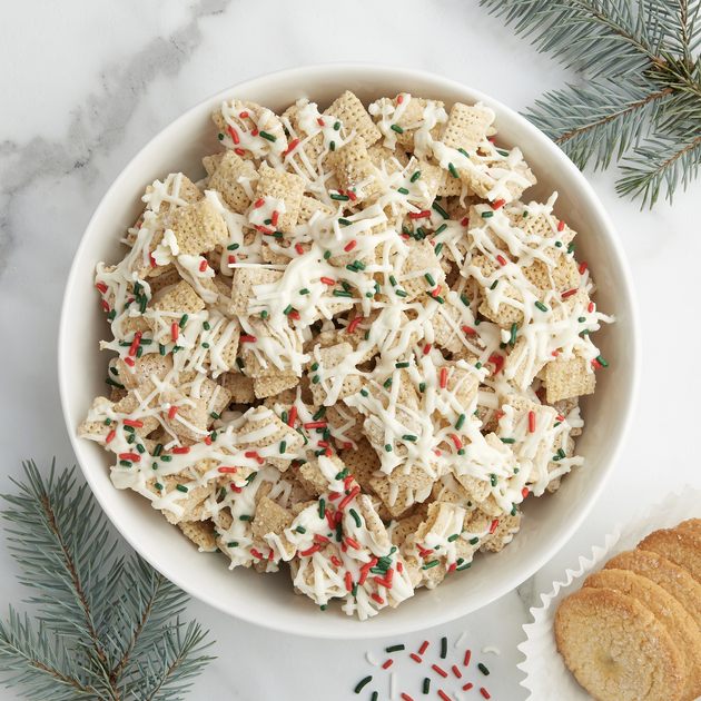 Christmas Sugar Cookie Chex Party Mix Gluten Free Snack Mix