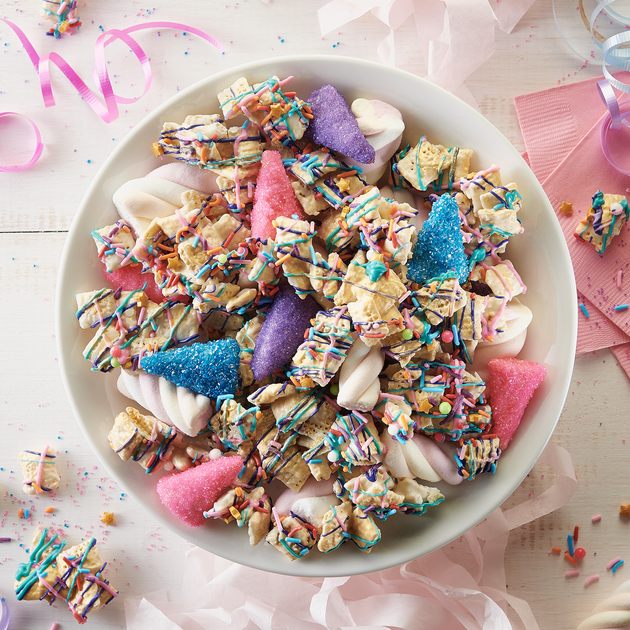 Unicorn Chex Mix with Bugles Easy Snack Mix Recipe