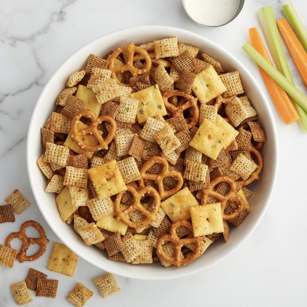 Buffalo Flavor Chex Mix Salty Snack Mix Recipe