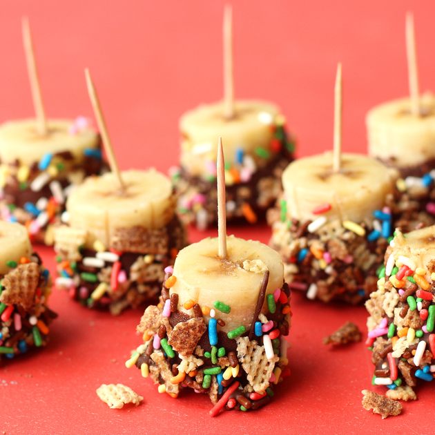 Frozen Chocolate Chex Banana Bites | Kids Snack Recipe