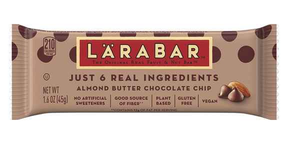 Larabar Almond Butter Chocolate Chip bar wrapper
